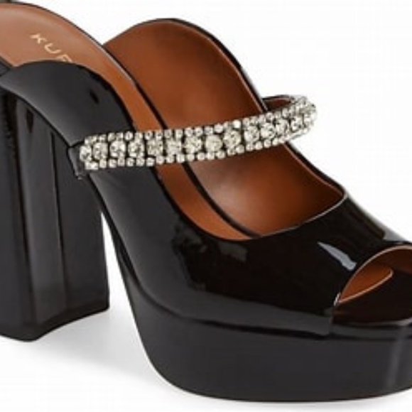 KURT GEIGER Duke Platform Peep Toe Sandal - Picture 2 of 6